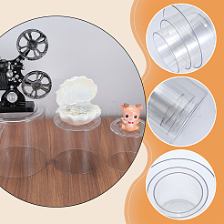 6個 3スタイル プラスチック水耕栽培用花瓶  卓上の飾り  コラム  透明  100~150x100~150mm  2個/スタイル&nbsp;AJEW-AR0005-56