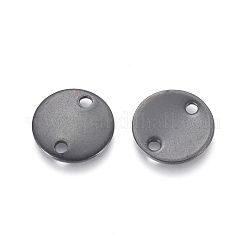 304ステンレススチールリンクコネクター  イオンプレーティング（IP）フラットラウンド  電気泳動黒  10x1mm  穴：1.3mm&nbsp;STAS-H353-05B-A