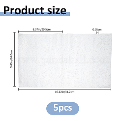 グリッターPVCブックカバー  長方形  透明  240x205x1mm&nbsp;DIY-WH0899-597A-01