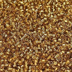 MIYUKIデリカビーズ  シリンダー  日本製シードビーズ  11/0  （db2525) 24ktゴールドライニングペールグレー  1.3x1.6mm  穴：0.8mm  約2000個/10g&nbsp;X-SEED-J020-DB2525