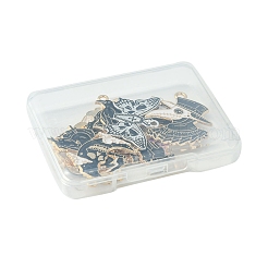 10本10スタイルアロイエナメルペンダント  ゴシックテーマ  混合形状  ミックスカラー  18~32x15~30x1~2.5mm  穴：1.8~2mm  1個/スタイル&nbsp;ENAM-FS0001-59
