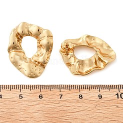 女性用304ステンレススチールスタッドピアス  溝リング  イオンプレーティング（ip）  18KGP本金メッキ  30x23.5mm&nbsp;EJEW-U052-07G
