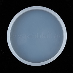 DIYシリコンモールド  レジン型  粘土工芸の金型ツール  フラットラウンド  ホワイト  87x10mm&nbsp;AJEW-F030-03C