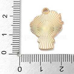 クリスマス合金エナメルペンダント  ゴールドカラー  サンタクロース  22x17x1.2mm  穴：1.6mm&nbsp;ENAM-K074-01G-11