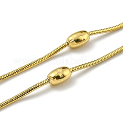 304ステンレススチールサテライトチェーンネックレス  ロングラップレイヤリングネックレス  ゴールドカラー  47.36インチ（120.3cm）&nbsp;BJEW-K257-06G