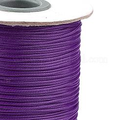 韓国のワックスポリエステルコード  暗紫色  1mm  約85ヤード/ロール&nbsp;YC1.0MM-A146
