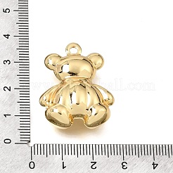 真鍮チャーム  クマのチャーム  ラックめっき  長持ちメッキ  カドミウムフリー＆鉛フリー  18KGP本金メッキ  32.5x25x11mm  穴：3mm&nbsp;KK-A303-25B-G