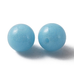 合成夜光石ラウンドビーズ  暗闇の中で輝く  空色  5.5~6mm  穴：1mm&nbsp;G-WH0026-08A-06A