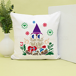 ペット中空アウト図面絵画ステンシル  DIYスクラップブック用  フォトアルバム  gnome  30x30cm&nbsp;DIY-WH0391-0998