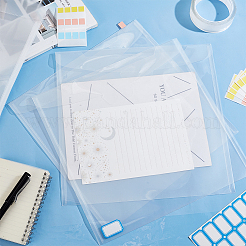 15個 A5 透明プラスチック請求書バッグファイルフォルダー  小札収納袋  正方形  防水ステッカーラベル1枚。  1 バッグ ペット用長方形ラベル インデックス ステッカー  ミックスカラー  20.5~322x12~321x0.2mm&nbsp;ABAG-GA0001-23