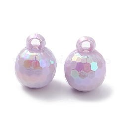 アクリルパーツ  虹色の  ABカラーメッキ  ボール  インディアンレッド  21.5x15.5~16mm&nbsp;LS-MACR-D059-03