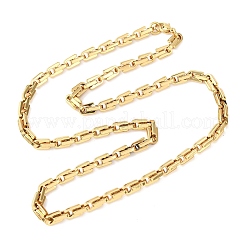 304ステンレススチール製アーチリンクチェーンネックレス（女性・男性用）  イオンプレーティング（ip）  18KGP本金メッキ  22.24インチ（56.5cm）&nbsp;NJEW-F363-05G