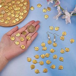 84 個星座チャームペンダント 12 星座チャームペンダント合金チャームジュエリーネックレスイヤリング製作工芸品  ゴールドカラー  13.8mm  穴：1.7mm&nbsp;JX557B
