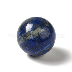 天然石ラピスラズリビーズ  穴なし/ドリルなし  染め  ラウンド  25~25.5mm&nbsp;G-A206-02-10