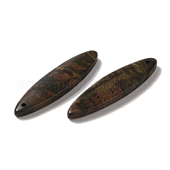 天然ピカソジャスパーペンダント  馬の目のチャーム  39.5~40x10~10.5x4mm  穴：1.2mm&nbsp;G-Q161-06A