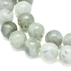 天然石ラブラドライトビーズ連売り  ラウンド  10mm  穴：1.4mm  約38個/連  15.75インチ（40cm）&nbsp;G-G828-01-10mm