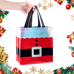 クリスマス用不織布バッグ  長方形  レッド  28.3x21.5x0.35cm&nbsp;ABAG-WH0063-767