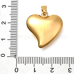 304ステンレスペンダント  ハートチャーム  ゴールドカラー  22x21x7mm  穴：5.5x2.5mm&nbsp;STAS-H200-01G-04