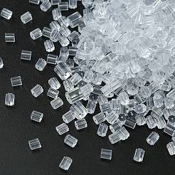 600個のプラスチック製イヤーナット  ピアスバックキャッチ  透明  3x3x3mm  穴：0.5mm&nbsp;FIND-FS0001-85