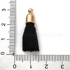 コットンペンダント  ccbプラスチックの発見  タッセル  ブラック  24.5~30x6mm  穴：1.4mm&nbsp;OCOR-M010-01A