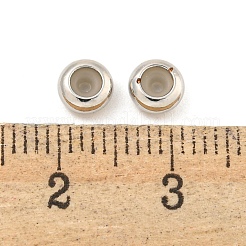 真鍮ビーズ  シリコーンと  ロンデル  プラチナ  5x2mm  穴：1.2mm&nbsp;KK-K382-14D-P