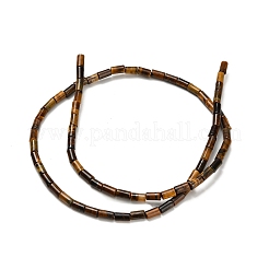 天然石タイガーアイビーズ連売り  コラム  5x3mm  穴：1mm  約72個/連  15.04''（38.2センチメートル）&nbsp;G-P600-B02-01