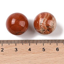 天然レッドジャスパー 穴なし球形ビーズ  ラウンド  16mm&nbsp;G-K353-04D-07