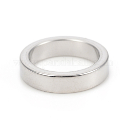 変色しない304ステンレススチールビーズ  大穴ビーズ  リング  ステンレス鋼色  17.8x3.9mm  穴：13.8mm&nbsp;STAS-I149-28A