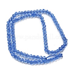 電気メッキガラスビーズセット  パール光沢メッキ  多面カット  スター  藤紫色  3x4x4mm  穴：1mm  約98個/連  12.60''（32センチメートル）&nbsp;GLAA-Q105-02-04