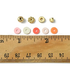DIY ヘイシ ポリマー クレイ ビーズ ジュエリー作り ファインディング キット  ミックスカラー  6x1~5mm  穴：1.5~2.2mm&nbsp;DIY-FS0005-94C
