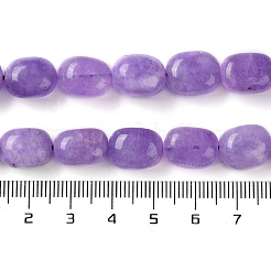 天然石マレーシアジェイドビーズ連売り  多面カット  オーバル  染めて加熱したもの  紫色のメディア  10.5~13x8.5~10x7~10mm  穴：1.2mm  約31~32個/連  14.57''~15.16''（37~38.5センチメートル）&nbsp;G-I283-H16-02