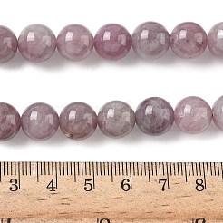 天然マダガスカル ローズクォーツビーズ連売り  ラウンド  10~10.5mm  穴：1mm  約36~37個/連  14.84''（37.7センチメートル）&nbsp;G-Z115-C02-10mm