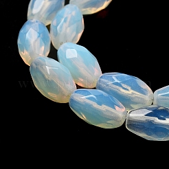 オパールビーズ連売り  多面カットコメ  12.5x8mm  穴：1.2mm  約16個/連  7.68インチ（19.5cm）&nbsp;G-P520-C23-01