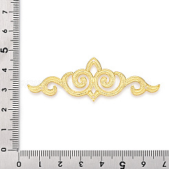 アイアンフィリグリー会員リンク  エッチングされた金属装飾  ゴールドカラー  22x65x1mm&nbsp;IFIN-N007-004