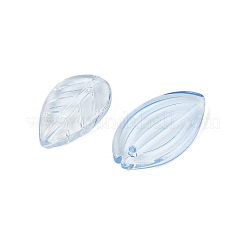 グラデーションカラー透明ガラスビーズ  混合図形  ライトスカイブルー  8~23x8~20x3.5~8mm  穴：1~1.4mm  約800個/1000g&nbsp;GLAA-B026-01B