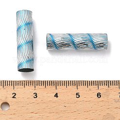 ラックメッキアルミビーズ  長持ちメッキ  コラム  ミックスカラー  30x7.5mm&nbsp;ALLUM-R211-01P