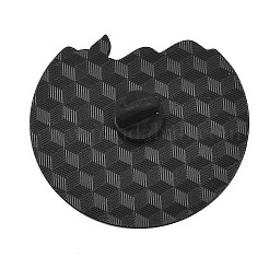 エナメルピン  バックパック用合金ラペルピンバック  ブラック  クジラ  40x43mm&nbsp;JEWB-L023-06A-EB