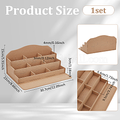 木製ディスプレイスタンド  淡い茶色  30.7x22x0.4cm&nbsp;ODIS-WH0061-59A