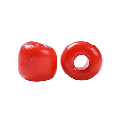 ベーキングペイントガラスのシードビーズ6/0  ラウンド  ミックスカラー  6/0  4~5x3~4mm  穴：1~2mm  10色  約900PCS /カラー  9000個/セット&nbsp;SEED-US0001-04-4mm
