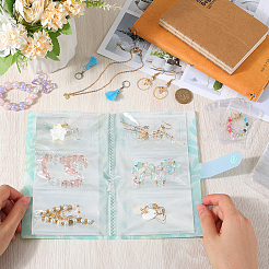透明PPプラスチックフォトカード収納アルバム1枚  PVC製酸化防止再封可能袋 60枚  春の緑  70~192x50~125x1.5~16mm&nbsp;AJEW-CN0003-03D