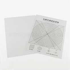 DIYのペーパークイリングツール図面は座標の2pcs /セットプラスチック  ミックスカラー  250x180mm  18個/セット&nbsp;DIY-R067-30