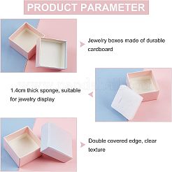 クラフト紙箱  結婚式の創造的なキャンディーボックス  正方形  カラフル  5x5x3cm&nbsp;LS-CBOX-NB0001-20