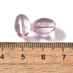 K9ガラス  模造オーストリアクリスタルビーズ  オーバル  パールピンク  11x8mm  穴：1.2~1.3mm&nbsp;GLAA-R004-01I