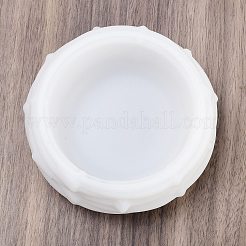 DIYキャンドルシリコンモールド  キャンドル作り用  フラットラウンド  ホワイト  108x47mm  内径：72mm&nbsp;DIY-A057-01B
