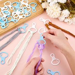 30個 2色アクリル糸巻きフロスボビン  糸巻き板  クロスステッチ刺繡用綿糸クラフトDIY縫製収納  ミックスカラー  50x33.5x2mm  15個/カラー&nbsp;FIND-PH0018-39B