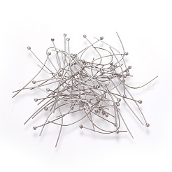 変色しにくい304ステンレススチール製ボールヘッドピン  ステンレス鋼色  27x0.5mm  24ゲージ  ヘッド：1.6mm&nbsp;STAS-E452-01P-G