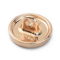 1穴アロイシャンクボタン  エナメル  フラットラウンド  ホワイト  11x6.5mm  穴：2mm&nbsp;DIY-WH0304-340A-01