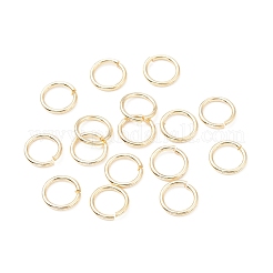 真鍮製オープンタイプ丸カン  ラウンド  長持ちメッキ  カドミウムフリー＆鉛フリー  14KGP本金メッキ  8x1mm  18ゲージ  内径：6mm&nbsp;KK-WH0060-01F-G