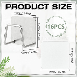 ステンレス製吊り下げ収納ラック  ステンレス鋼色  50x49x31mm&nbsp;AJEW-WH0696-183