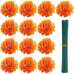 布造花  プラスチックと鉄の発見  オレンジ  189x51~53mm&nbsp;DIY-WH20081-091C